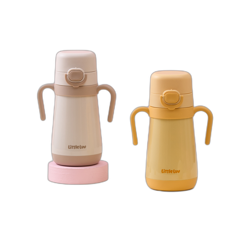 리틀럽 원터치 스텐 양손 빨대컵 300ML